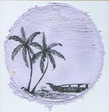 TLELI-Acrylic painting on handmade paper “Trees & life”(Framed) - Thalir Leed®