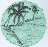 TLELI-Acrylic painting on handmade paper “Trees & life”(Framed) - Thalir Leed®