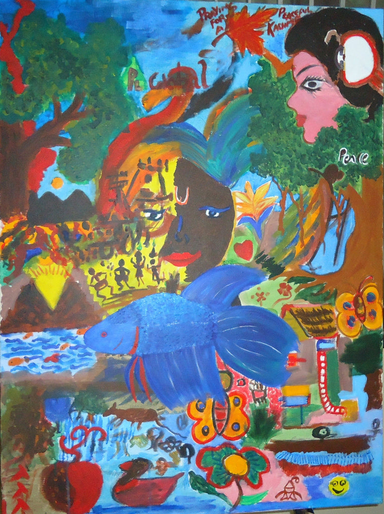 TLELI-Acrylic on Canvas - Thalir Leed®