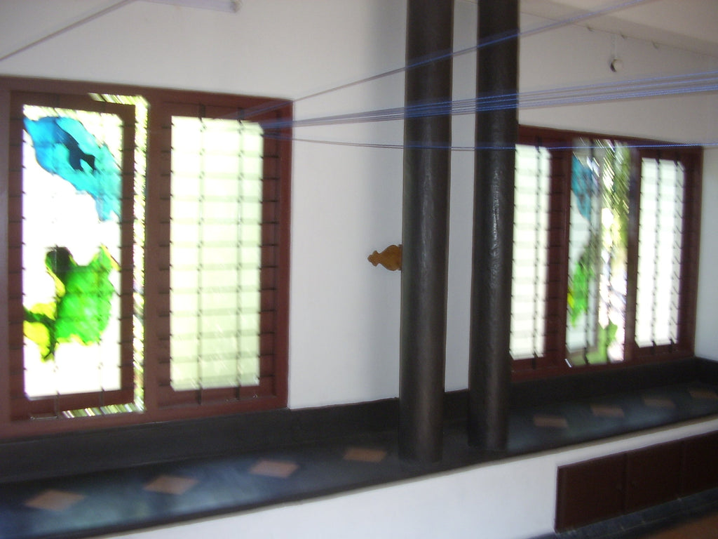 TLELI-Glass Painting; ‘Boat & backwater ’ - Thalir Leed®