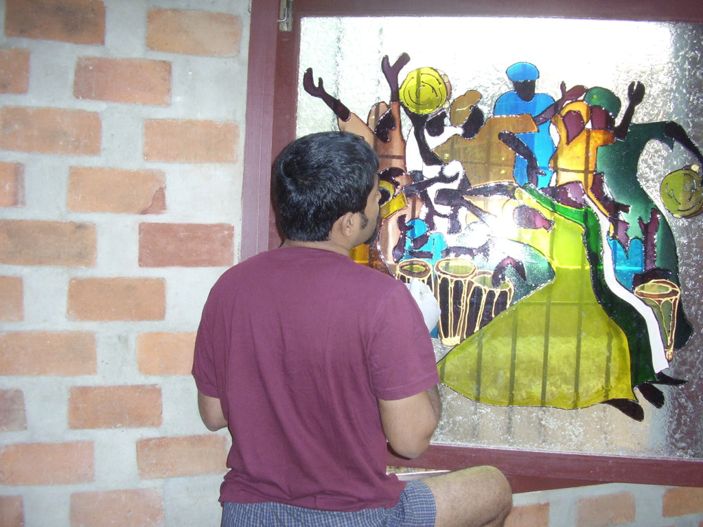 TLELI-Glass Painting ‘Great Shepherd’ - Thalir Leed®