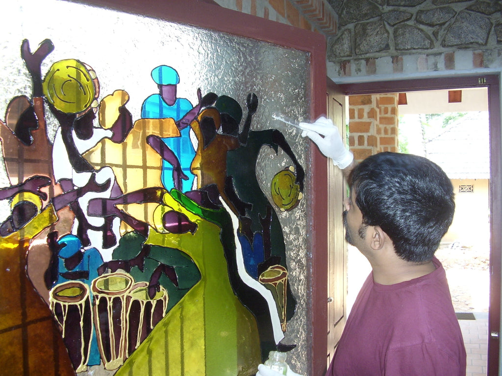 TLELI-Glass Painting ‘Great Shepherd’ - Thalir Leed®