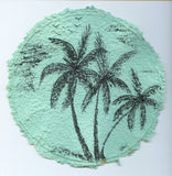 TLELI-Acrylic painting on handmade paper “Trees & life”(Framed) - Thalir Leed®