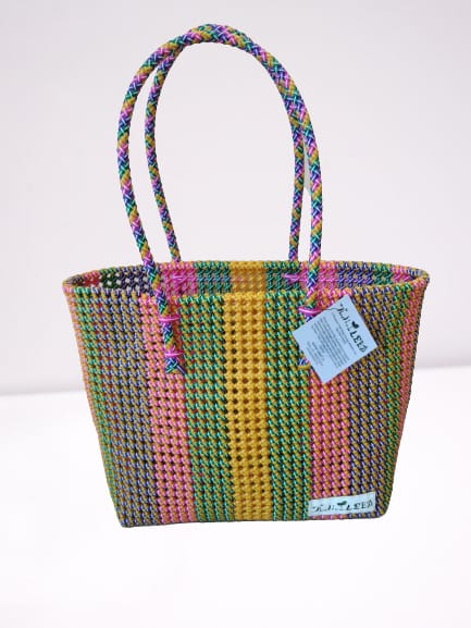 TLBAS-0048/Broad Stripes Basket-S, M, L - Thalir Leed®