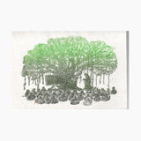 TLELI-Acrylic Greeting card on handmade paper - Thalir Leed®