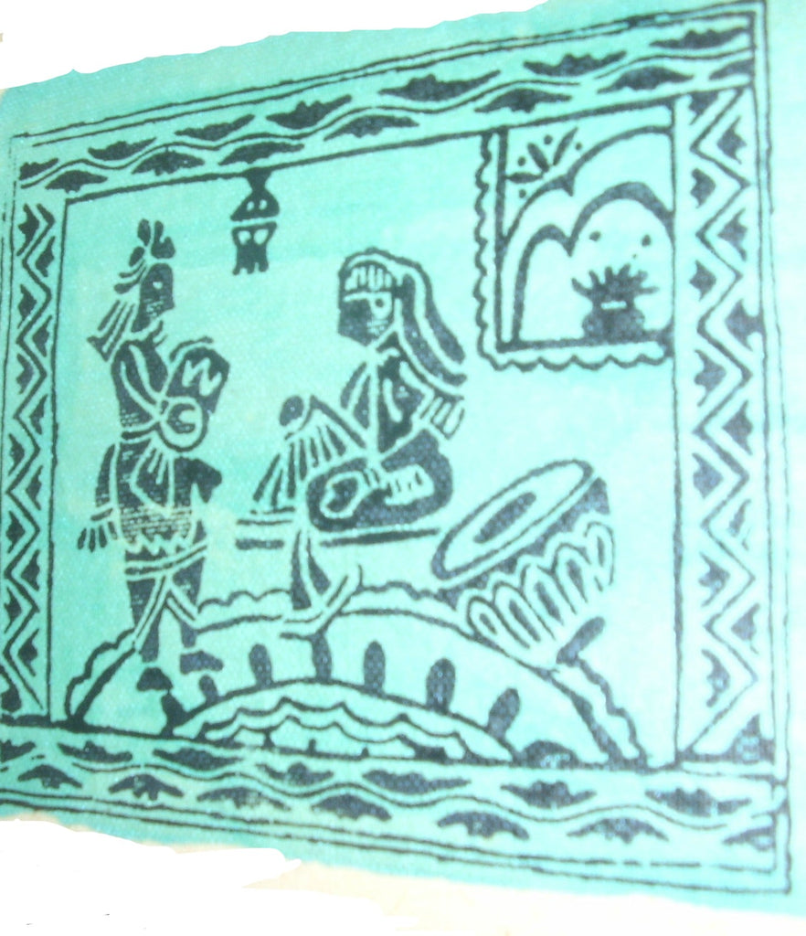 TLELI-021/Greeting card painted in Acrylic - Thalir Leed®