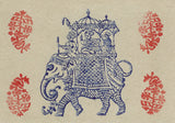 TLELI-041/Greeting card, block printing on handmade paper - Thalir Leed®