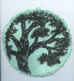 TLELI-Acrylic painting on handmade paper “Trees & life”(Framed) - Thalir Leed®