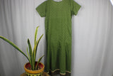 TLFABk-0008a/Print Jyothi /Green/Long Kurtis