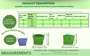 TLBAS-0014/Handmade Modular square baskets with optional cover for Multipurpose Activities