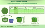 TLBAS-0014/Handmade Modular square baskets with optional cover for Multipurpose Activities
