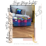 TLBAS-0018/Handmade Extra large storage basket/Mini room