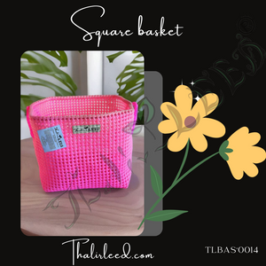 TLBAS-0014/Handmade Modular square baskets with optional cover for Multipurpose Activities