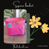 TLBAS-0014/Handmade Modular square baskets with optional cover for Multipurpose Activities