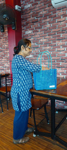 TLBAS-0023/Malligai-Straight line dual Colours Basket