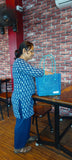 TLBAS-0023/Malligai-Straight line dual Colours Basket
