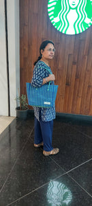 TLBAS-0023/Malligai-Straight line dual Colours Basket