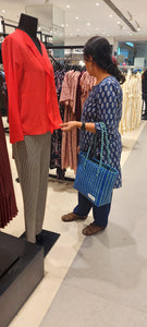 TLBAS-0023/Malligai-Straight line dual Colours Basket