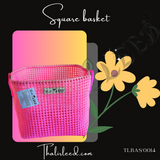 TLBAS-0014/Handmade Modular square baskets with optional cover for Multipurpose Activities