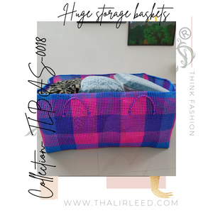 TLBAS-0018/Handmade Extra large storage basket/Mini room
