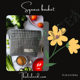 TLBAS-0014/Handmade Modular square baskets with optional cover for Multipurpose Activities