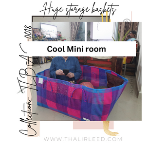 TLBAS-0018/Handmade Extra large storage basket/Mini room