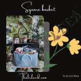 TLBAS-0014/Handmade Modular square baskets with optional cover for Multipurpose Activities