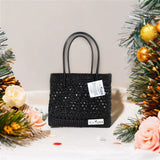 TLBAS-0016/Handmade Flower-knot Design Tote Bags
