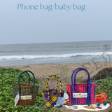 TLBAS-0015/Handmade cell phone/baby bag for Multipurpose Activities