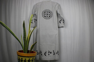 TLFABK-0001b/Cotton Worli Frame -Long kurti