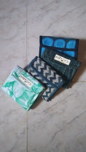 TLCB-009/Wallet/Pouches in cloth material & rexine