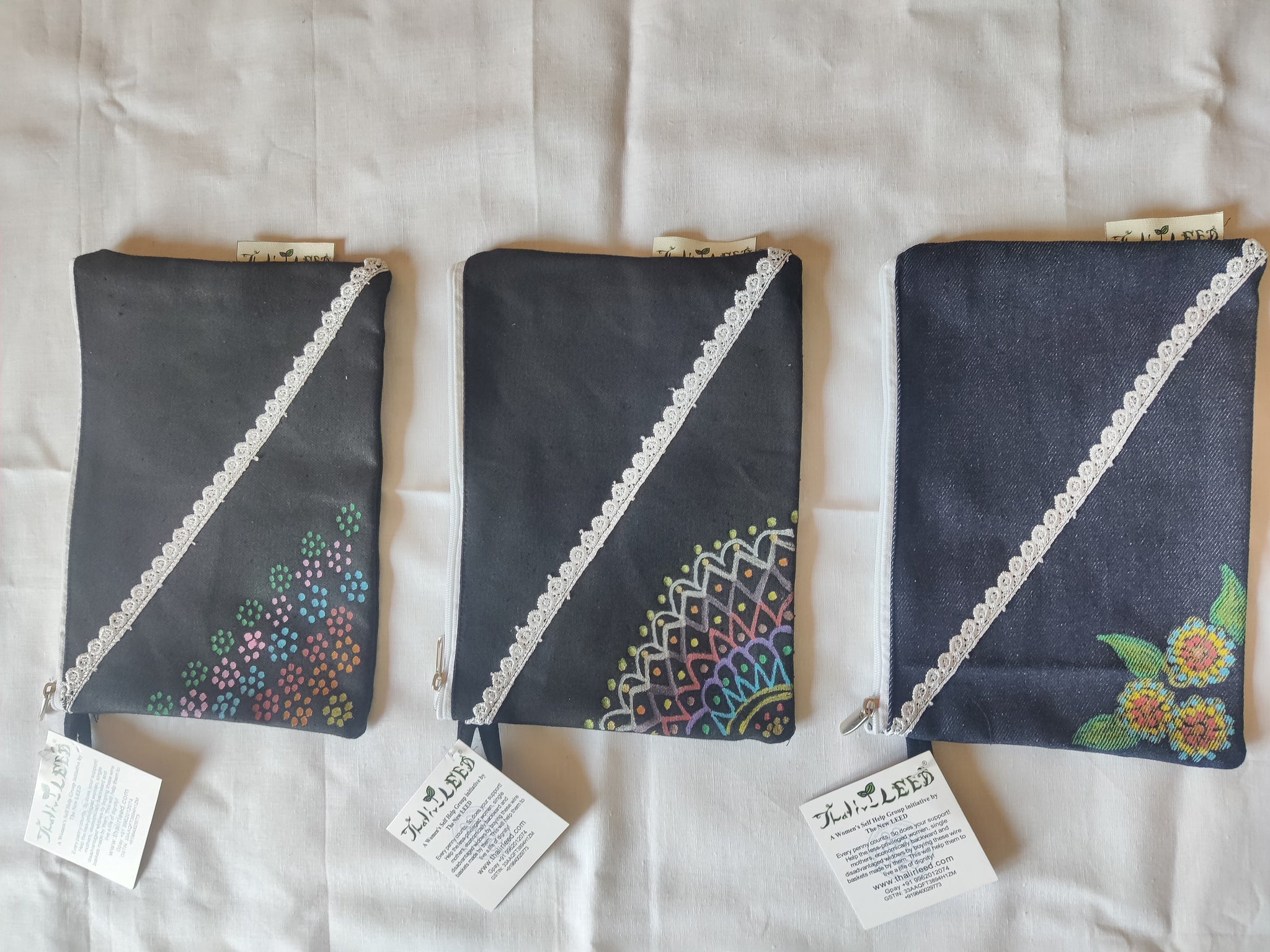 TLDIY-0012-Versatile Pouches in Canvas-DIY-painted