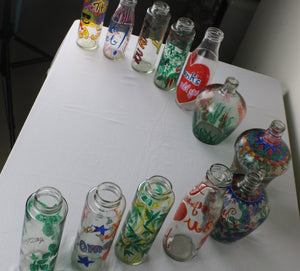 TLELI- DIY-Glass bottle painting for gift