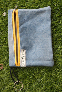 TLCB-003c/Mini Pouches in rexine/Denim