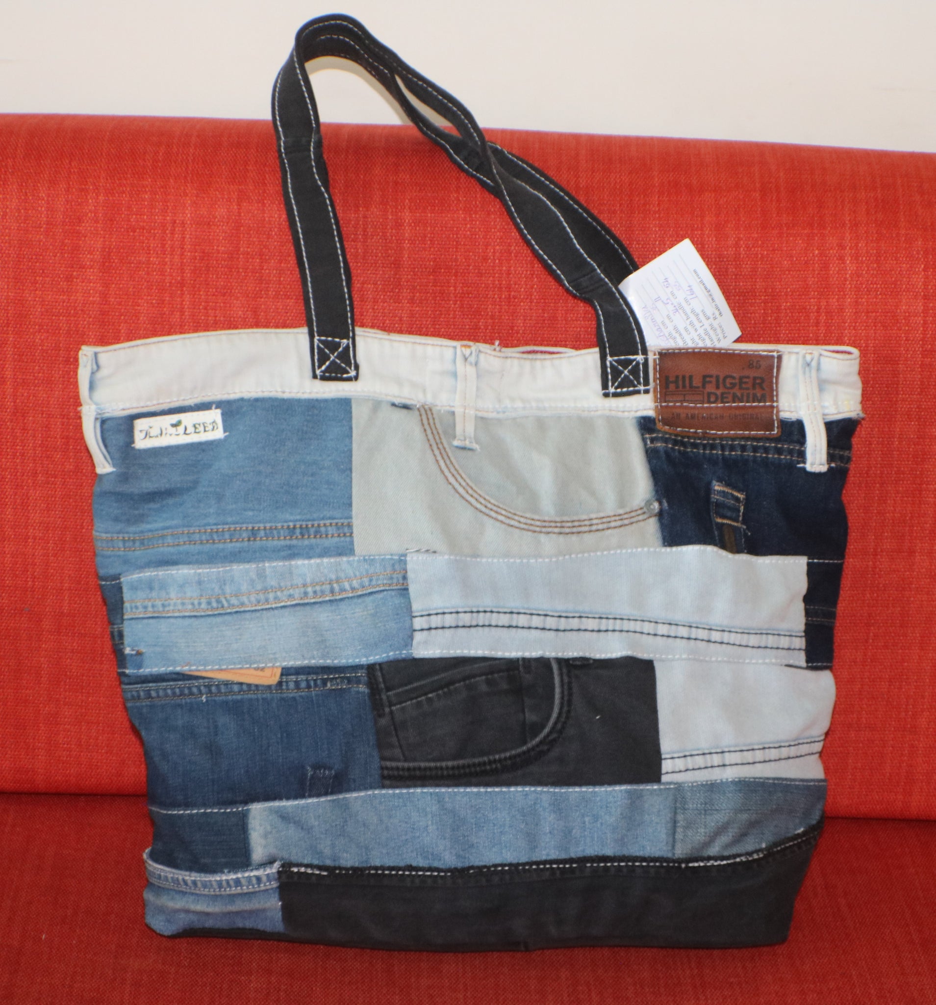 TLCB-0014/Denim Applique Tote bags