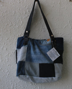 TLCB-0014/Denim Applique Tote bags