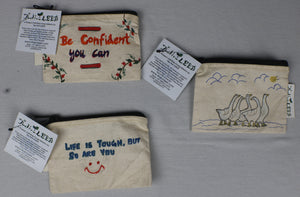 TLCB-003a/Mini Pouches in Canvas