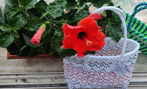 TLBAS-009/Handcrafted Sparkling diamond pattern baskets