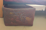 TLBAS-0014/Handmade Modular square baskets with optional cover for Multipurpose Activities
