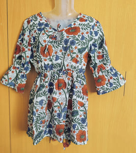 TLFAB-008a/Cruz Top with neck string & elastic/Peplum Kurti