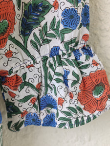 TLFAB-008a/Cruz Top with neck string & elastic/Peplum Kurti