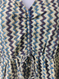 TLFAB-008b/Cruz Top with elastic/center string/Peplum Kurti