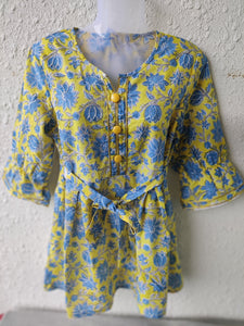 TLFAB-0012b/Gem Neck Kurti-M