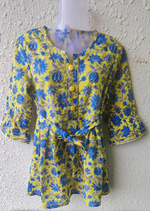 TLFAB-0012a/Gem Neck Kurti-M