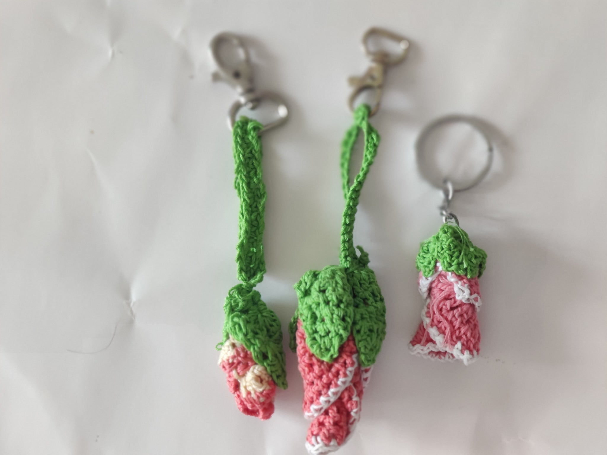 TLSHY-005/ Pink rose keychains