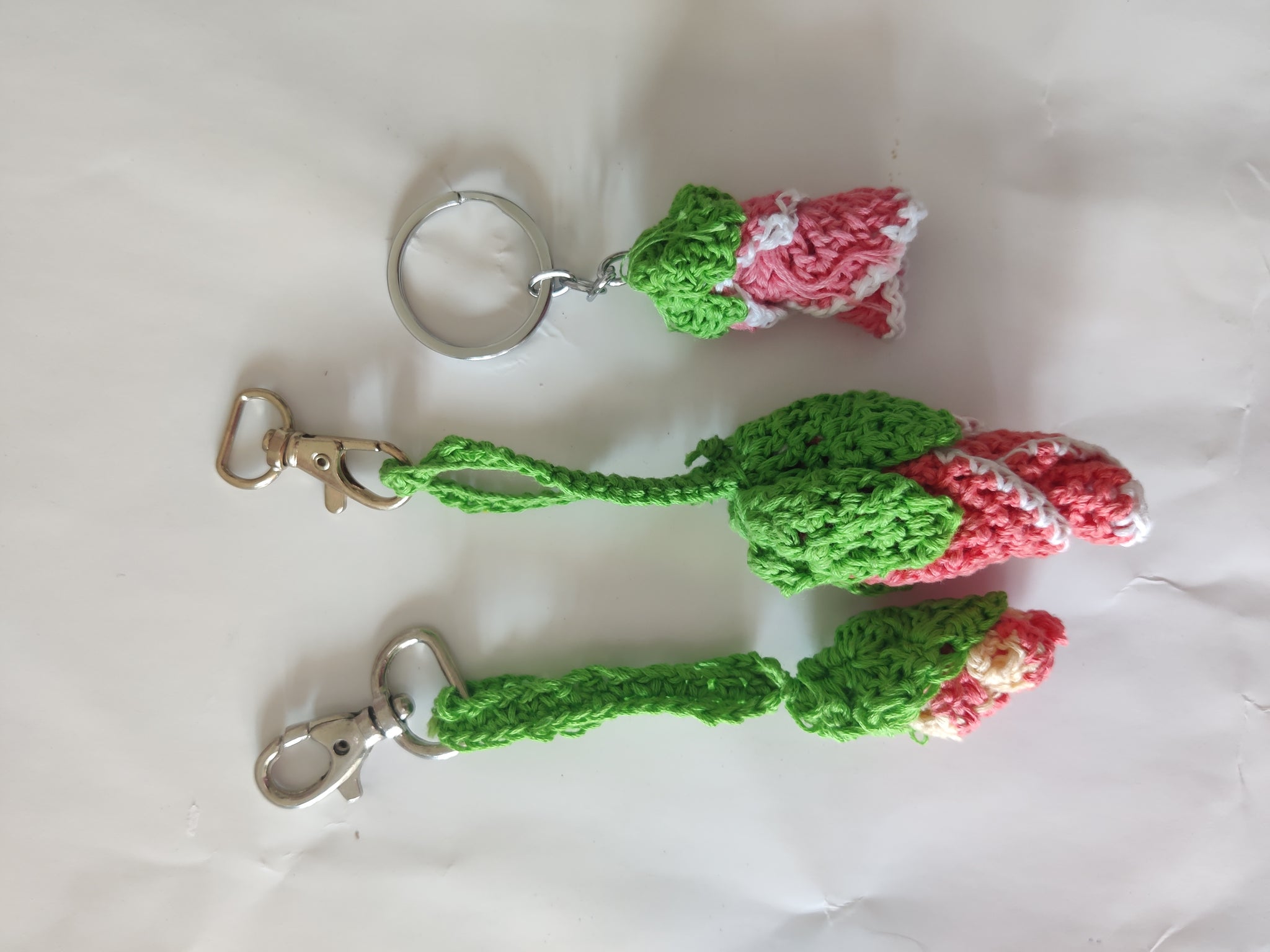 TLSHY-005/ Pink rose keychains