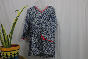TLFAB-007b/Red Lace Designer Kurtis with string