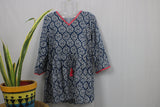 TLFAB-007b/Red Lace Designer Kurtis with string