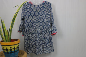 TLFAB-007b/Red Lace Designer Kurtis with string
