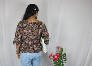 TLFAB-0011/Ayesha Style/Short Kurti with lace-M